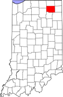Noble County, Indiana location